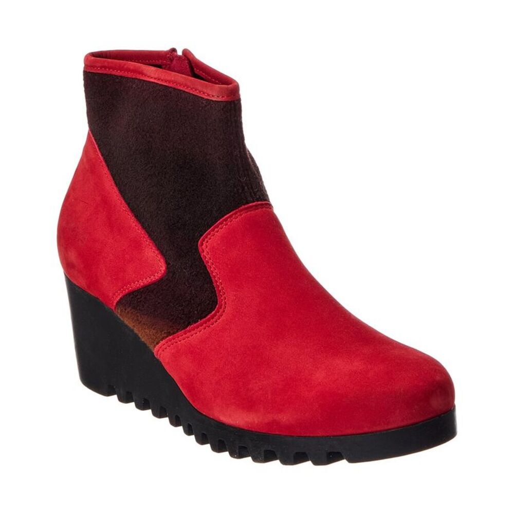 Arche Larizy Leather Bootie, Red